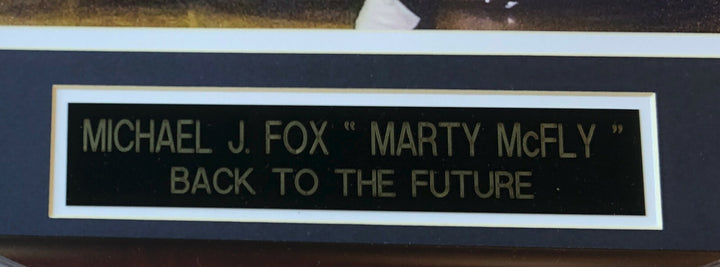 Michael J Fox signed 16x20 Back to the Future photo framed Autograph BAS COA