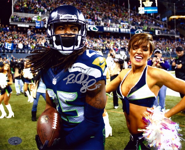 Richard Sherman Signed 8x10 Photo Seattle Seahawks RS Holo
