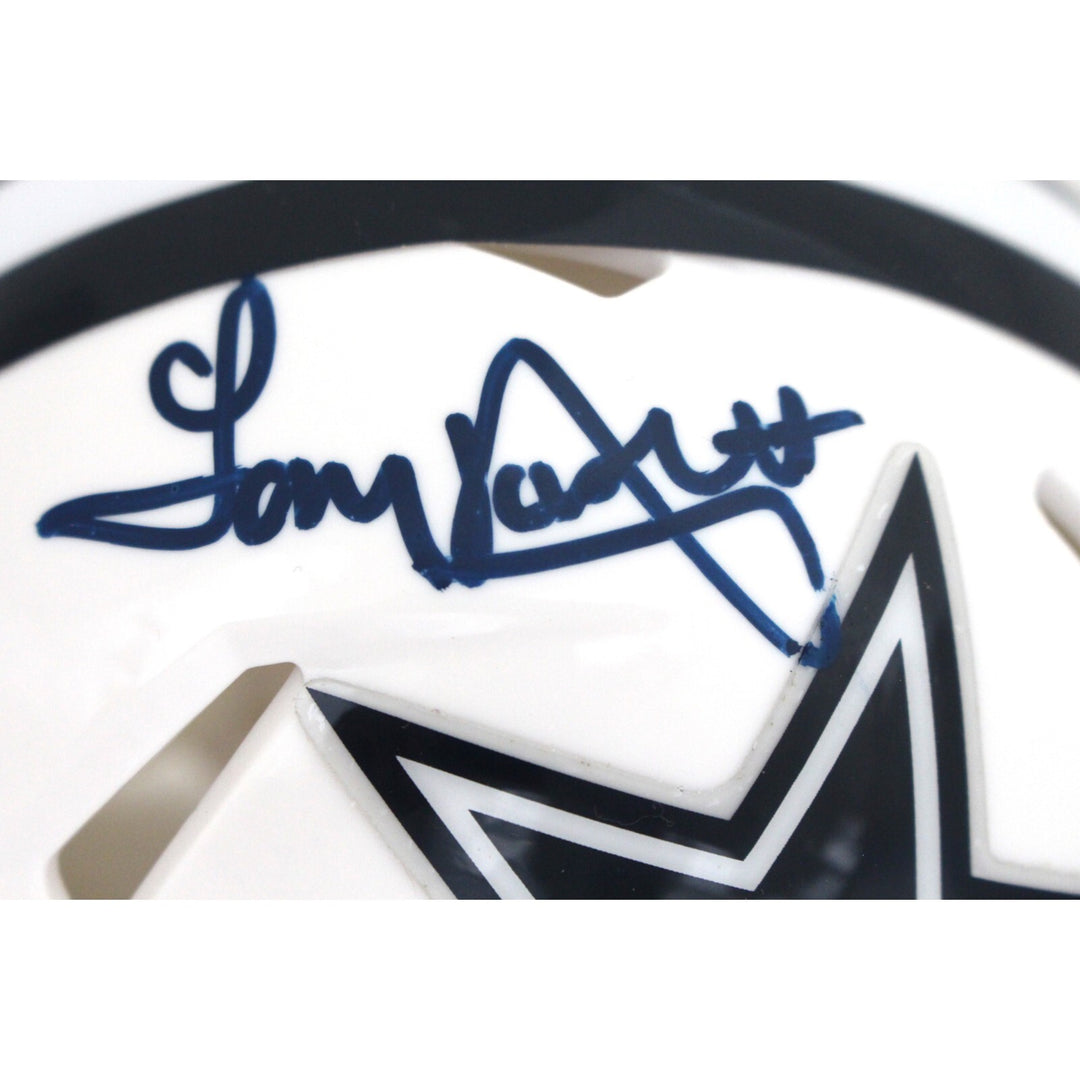 Tony Dosett Signed Dallas Cowboys 22 Alt Mini Helmet Beckett 40982