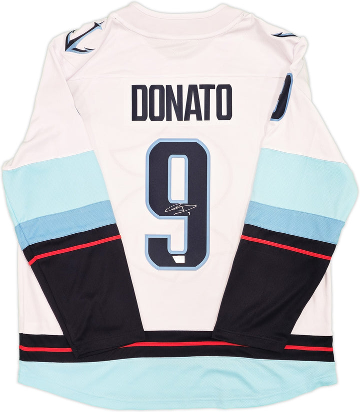 Kraken Ryan Donato Auto White Fanatics Breakaway Jersey XL Inaugural Season