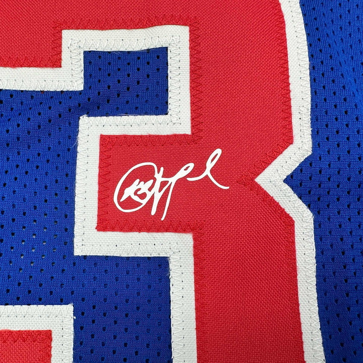 Facsimile Autographed Chris Paul Los Angeles LA Blue Reprint Jersey Size Mens XL
