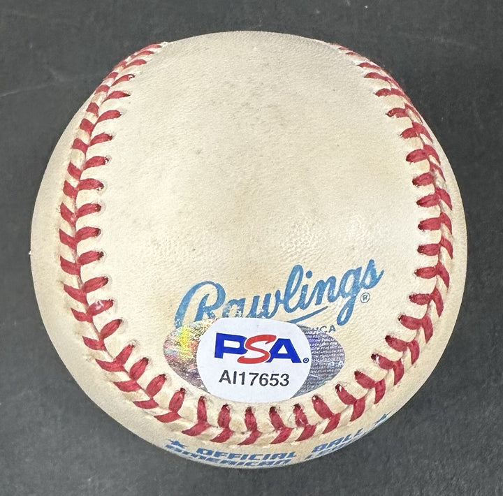 Frank Thomas Signed Official AL Baseball White Sox Rookie #35 Vintage Auto Psa