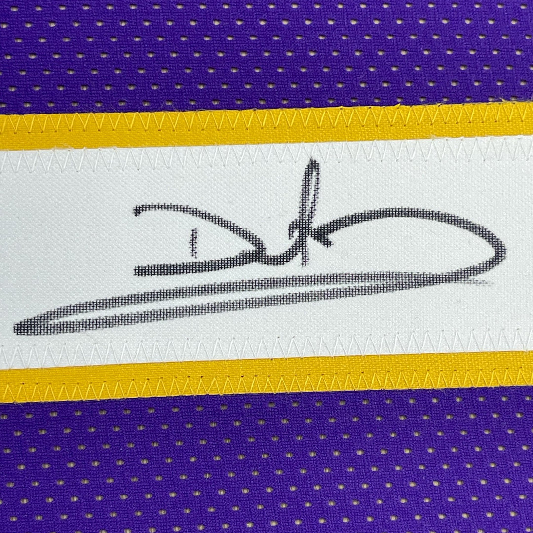 FRAMED Signed DAUNTE CULPEPPER 35x39 Minnesota Purple Jersey JSA COA