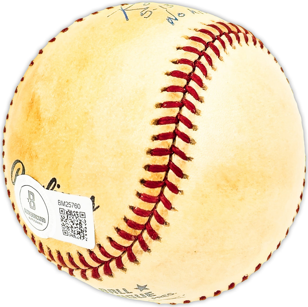 Ron Necciai Signed NL Baseball Pirates 5-13-52 27 Ks No Hits No Runs Beckett