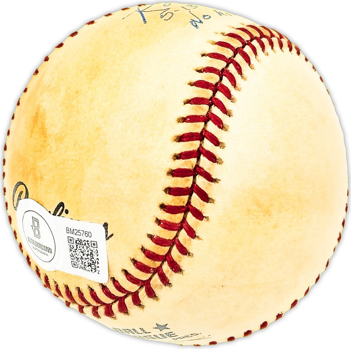 Ron Necciai Signed NL Baseball Pirates 5-13-52 27 Ks No Hits No Runs Beckett