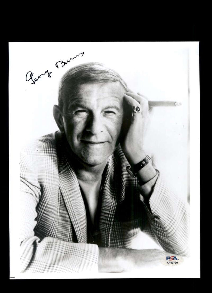 George Burns PSA DNA Coa Signed 8x10 Photo Autographed