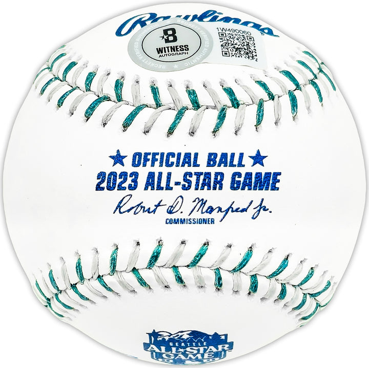 Zac Gallen Signed 2023 ASG Logo MLB Game Baseball Arizona Diamondbacks