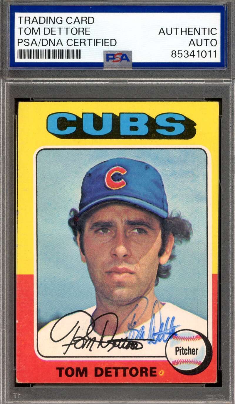 Tom Dettore PSA DNA Signed 1975 Topps Autograph