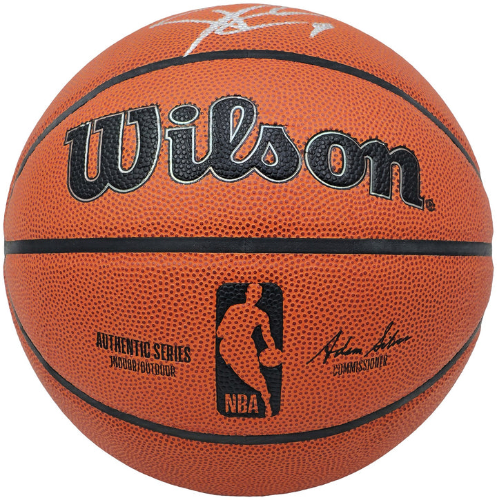 Tony Parker Auto Signed Authentic Indoor/Outdoor IO Basketball Spurs Beckett Wit
