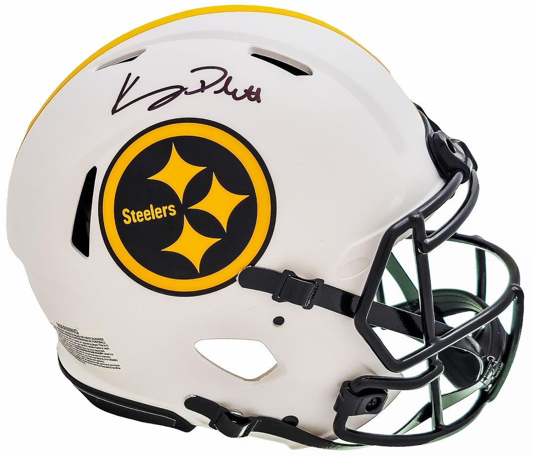 Kenny Pickett Auto Steelers Lunar Eclipse White Full Size Auth Speed Helmet BAS
