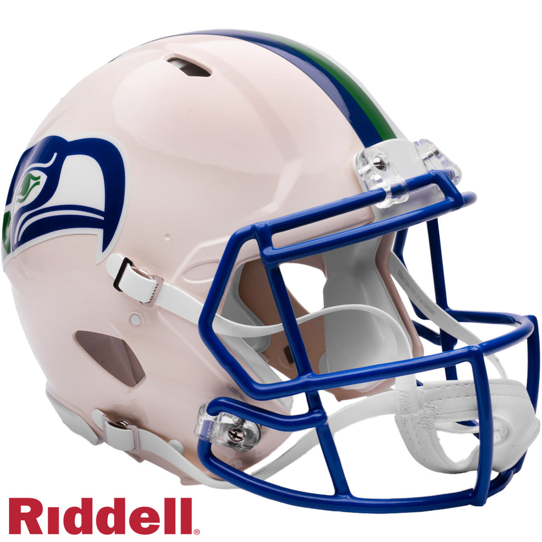 Seattle Seahawks Retro Riddell Full Size Authentic Helmet New In Box 55613