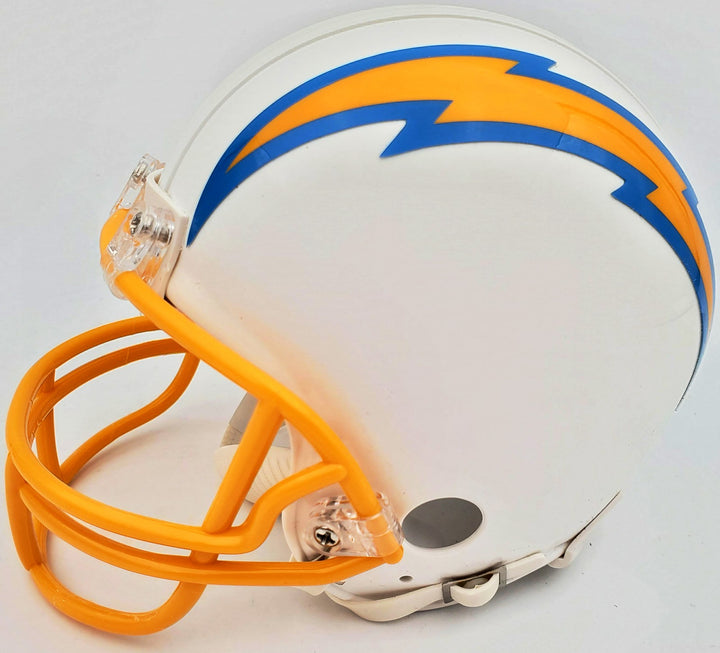 Rodney Harrison Autographed Signed San Diego Chargers White Mini Helmet Beckett