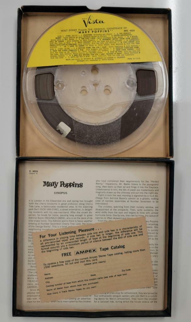 Dick Van Dyke signed Mary Poppins Original Sound Track Tape ~ PSA/DNA COA