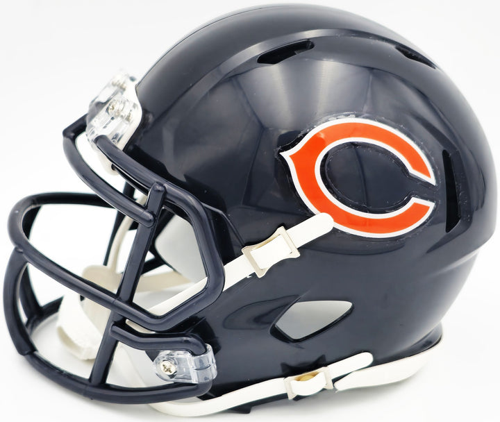 Richard Dent Signed Chicago Bears Blue Speed Mini Helmet "MVP XX" Beckett Wit