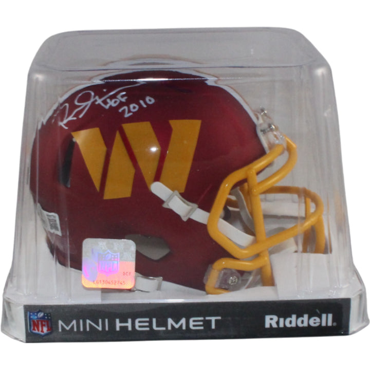 Russ Grimm Signed Washington Commanders 25 Alt Mini Helmet HOF Beckett WIT 54747