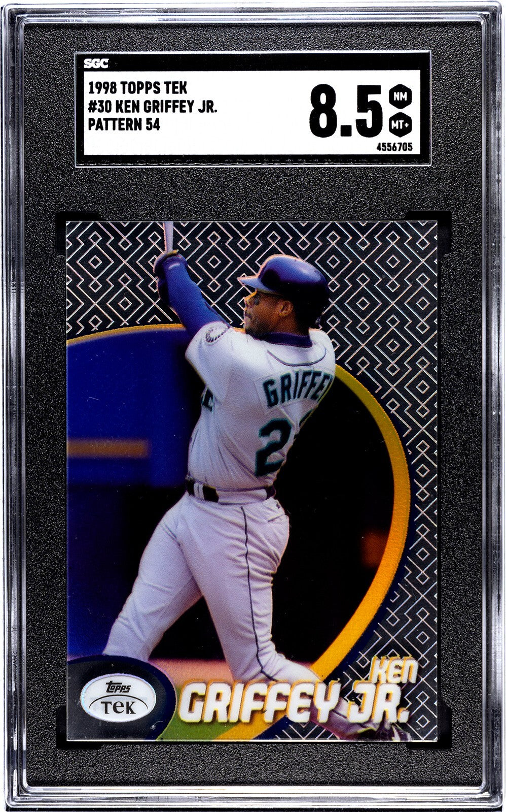 Ken Griffey, Jr. 1998 Topps Tek Pattern 54 Card #30- SGC Graded 8.5 NM-MT
