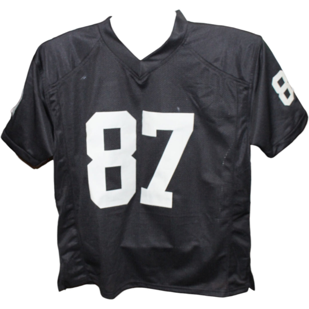 Michael Mayer Autographed/Signed Pro Style Black Jersey Insc. BAS 43090