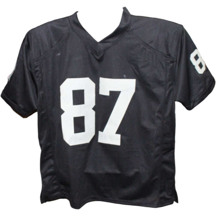 Michael Mayer Autographed/Signed Pro Style Black Jersey Insc. BAS 43090