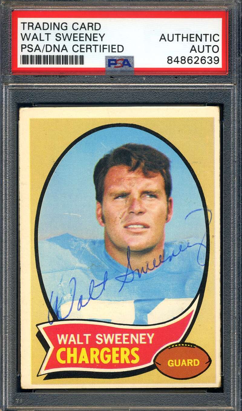 Walt Sweeney PSA DNA Signed 1970 Topps Autograph