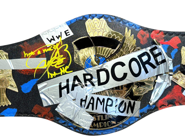 Mankind Mick Foley Autographed WWE WWF Hardcore Championship Belt Signed JSA COA