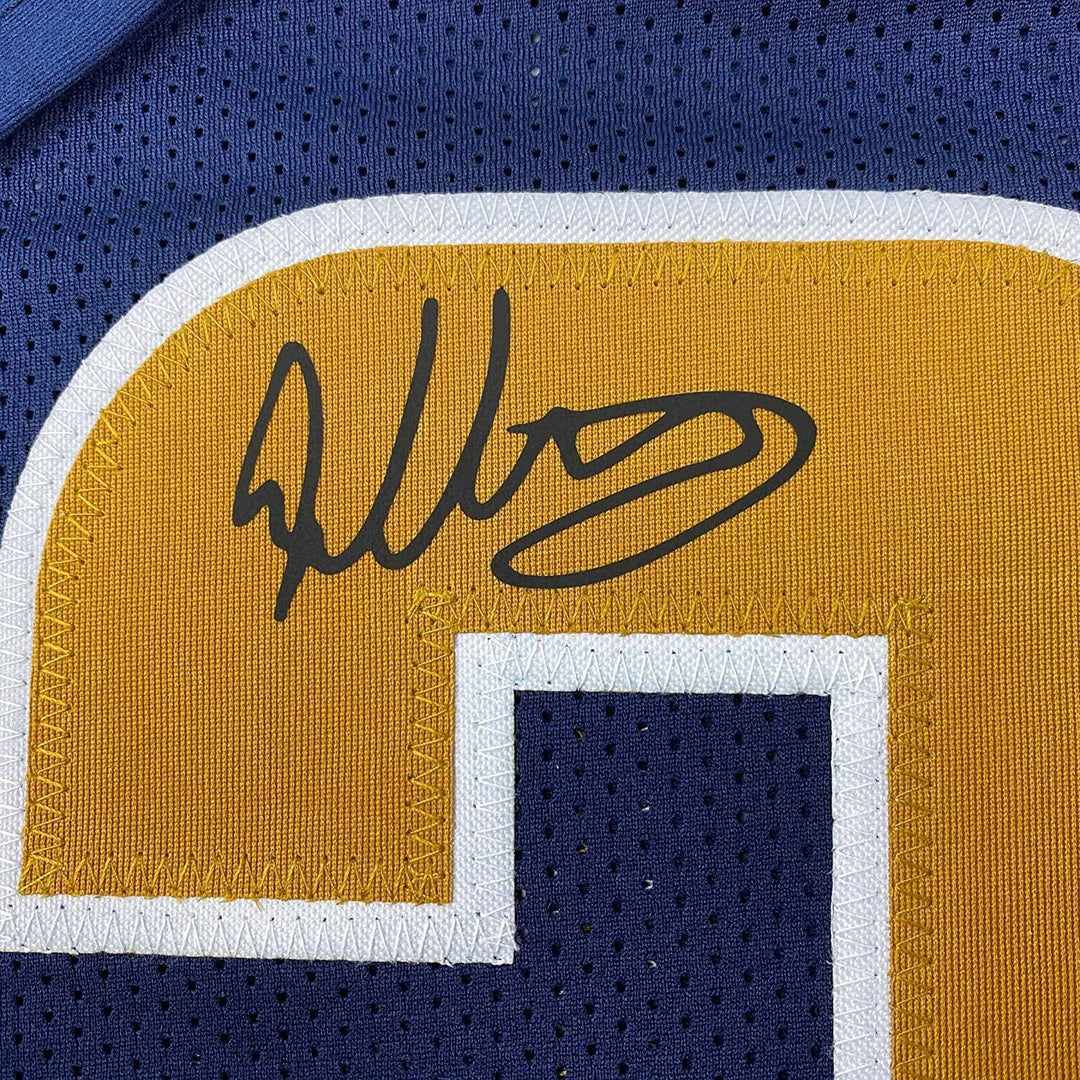 Framed Facsimile Autographed Todd Gurley II 33x42 Navy Blue Reprint Laser Jersey