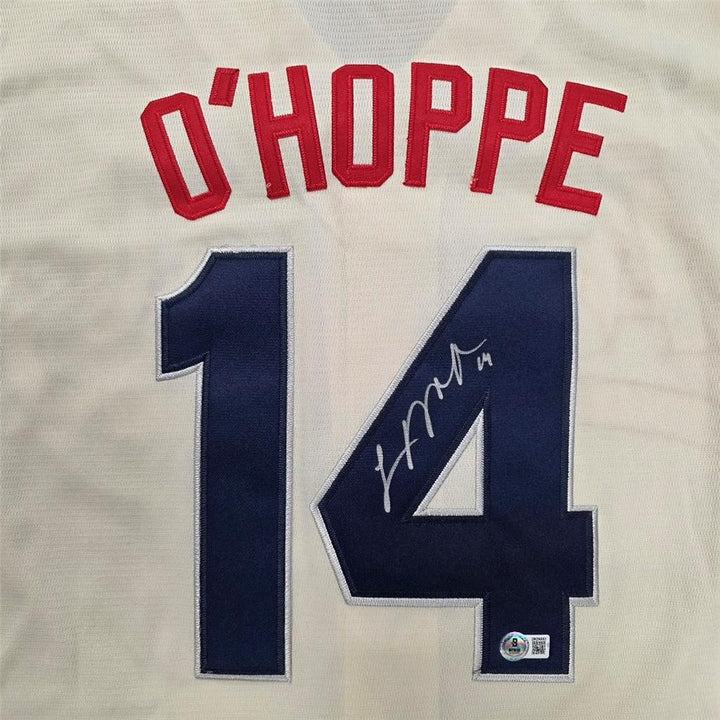 Logan O'Hoppe signed Angels City Connect Jersey autograph ~ Beckett BAS