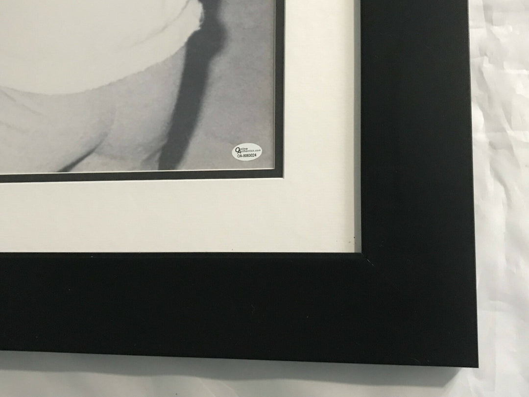 Muhammad Ali w/ The Beatles Signed 30x40 COA Online Authentics Framed Autograph