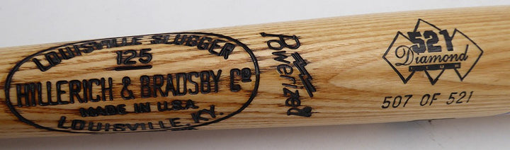 Ted Williams Signed L Slugger Game Model Bat Red Sox #/521 Beckett #AE85510