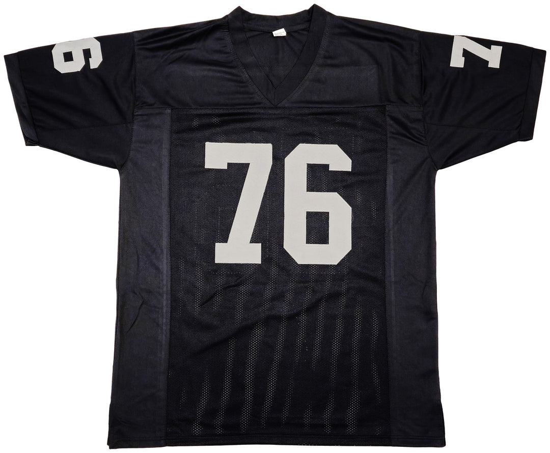 Oakland Raiders Bob Brown Autographed Signed Black Jersey "HOF 04" Beckett