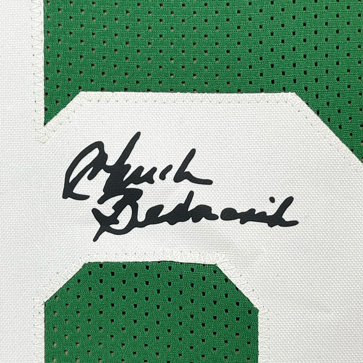 Framed Facsimile Autographed Chuck Bednarik 33x42 Reprint Laser Auto Jersey
