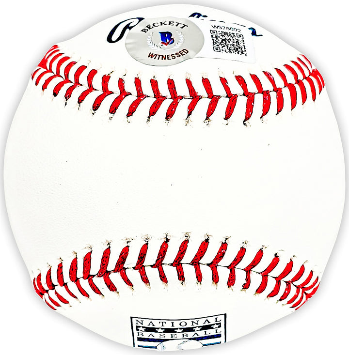 Frank Thomas Signed Official HOF Logo MLB Baseball Chicago White Sox Beckett Wit
