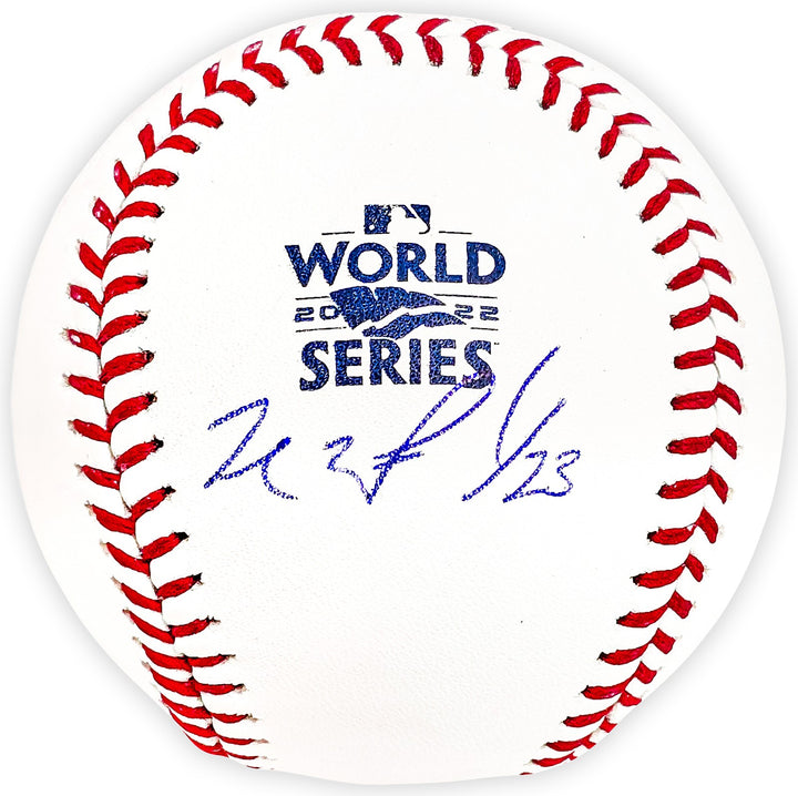 Michael Brantley Signed Official 2022 WS Logo MLB Baseball Astros Beckett BAS
