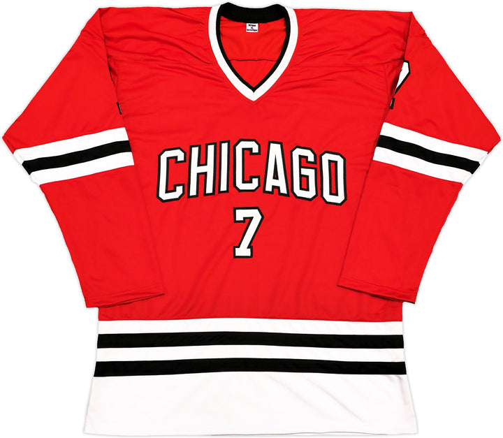 Chicago Blackhawks Chris Chelios Autographed Signed Red Jersey Beckett Witness