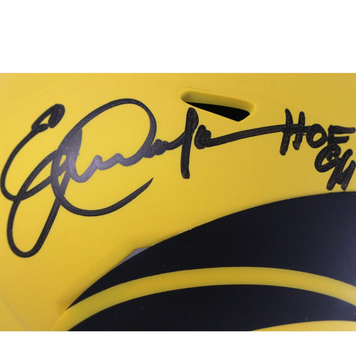 Eric Dickerson Autographed Los Angeles Rams Rave Mini Helmet HOF Beckett 53611