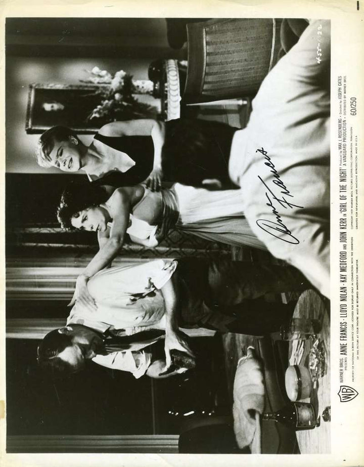 Anne Francis Psa Dna Coa Hand Signed 8x10 Photo Autograph Authentic