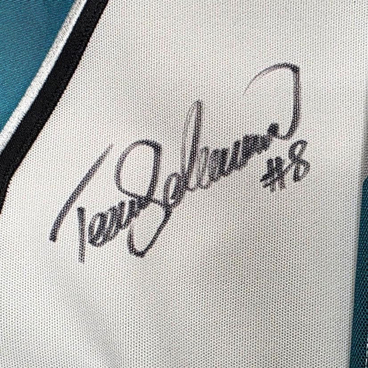 Teemu Selanne & Paul Kariya signed vintage Mighty Ducks CCM autograph JSA