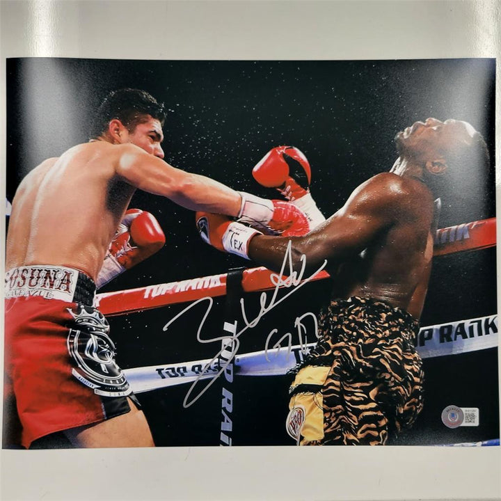 Gilberto Ramirez "Zurdo" signed 11x14 Photo WBO Boxing Champ ~ Beckett BAS COA