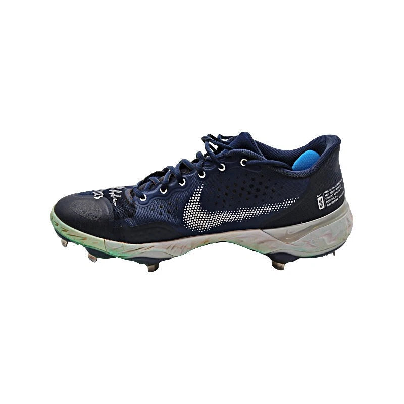 Elijah Dunham New York Yankees Autographed and Inscribed "ST 2023" Used Nike Alpha Huarache Right Cleat (Elijah Dunham LOA)