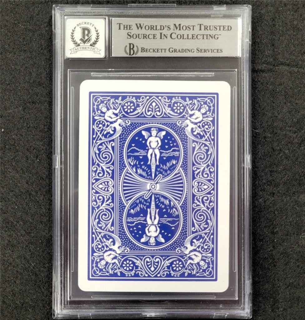 Jesse Eisenberg signed 4 of Hearts Playing Card Now You See Me BAS 10 auto