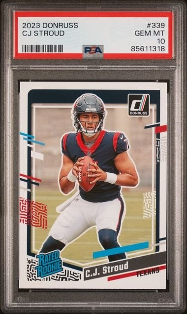 Graded 2023 Panini Donruss C.J. Stroud #339 Rookie Card PSA 10 Gem Mint