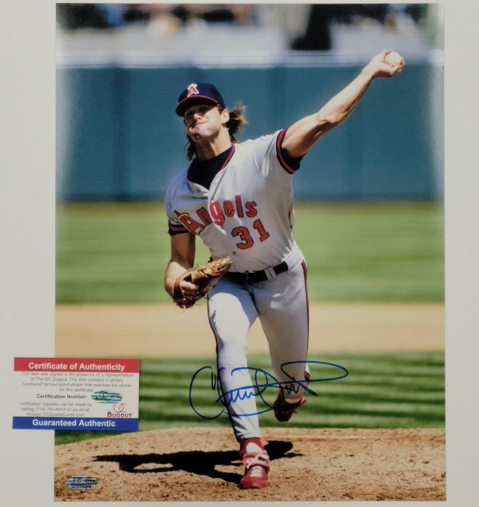 Chuck Finley signed 11x14 photo #4 California Angels autograph ~ OC Holo