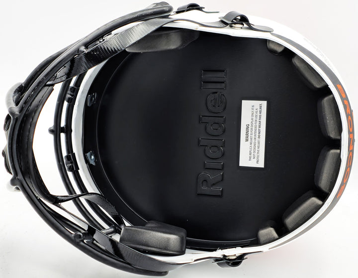Russell Wilson Auto Broncos Lunar Eclipse White Full Size Rep Helmet Fanatics