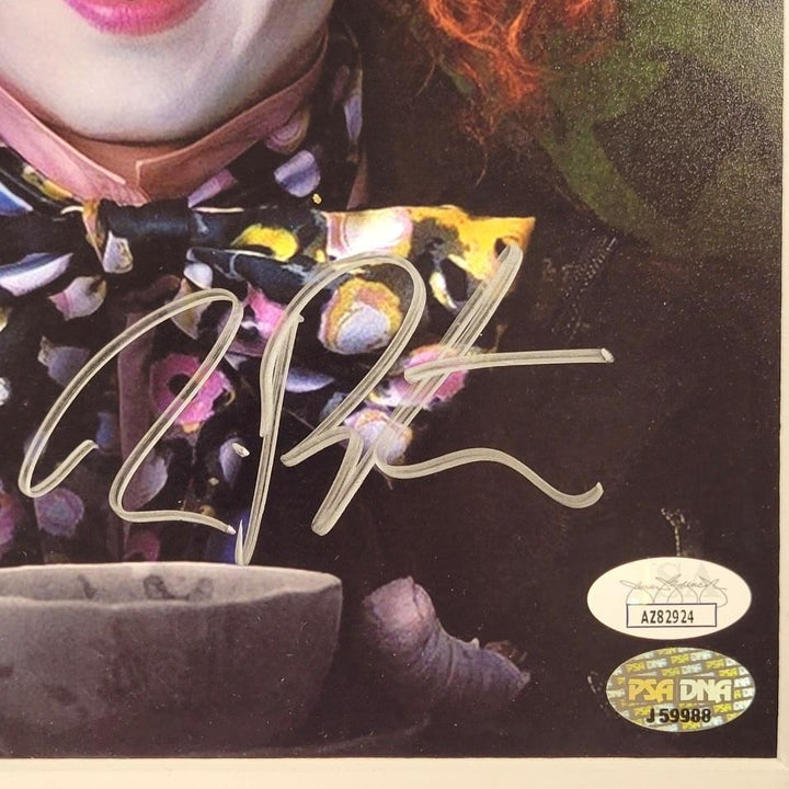 Johnny Depp & Tim Burton signed Alice 11x15 Matted Photo Display ~ JSA / PSA