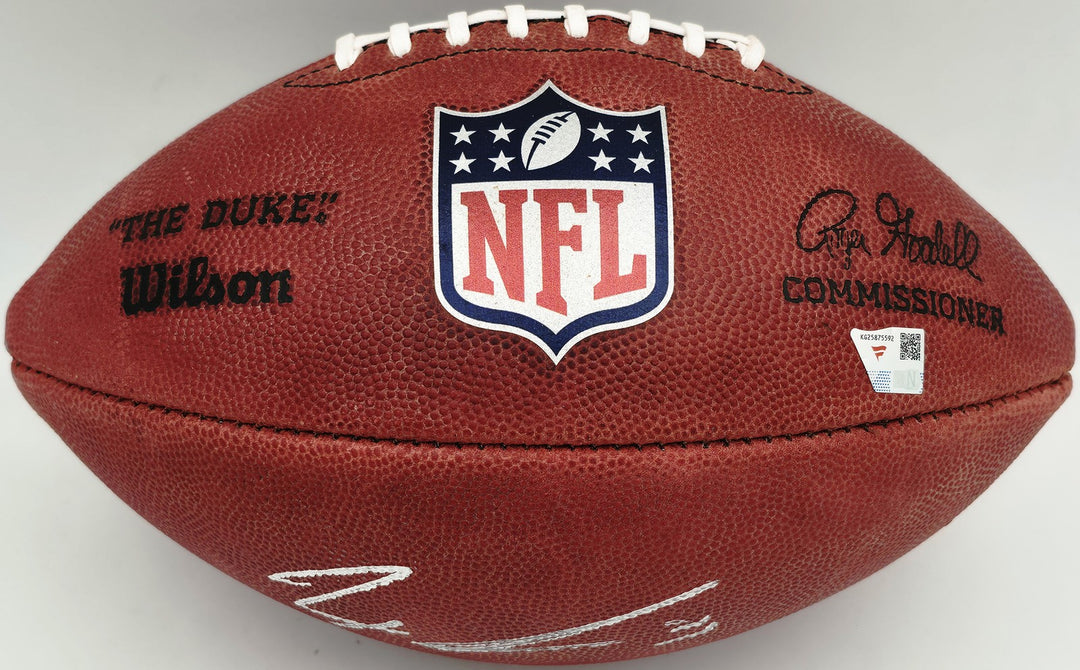 Jaxon Smith-Njigba Signed Official NFL Leather Football Seahawks Fanatics Holo