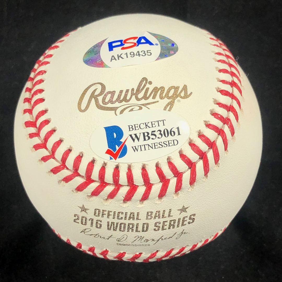Aroldis Chapman signed 2016 World Series baseball PSA/DNA Chicago Cubs autograph