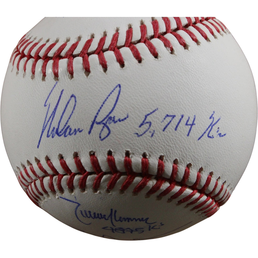 4000 K's Autographed OML Baseball Ryan Johnson Clemens Carlton Beckett 57265