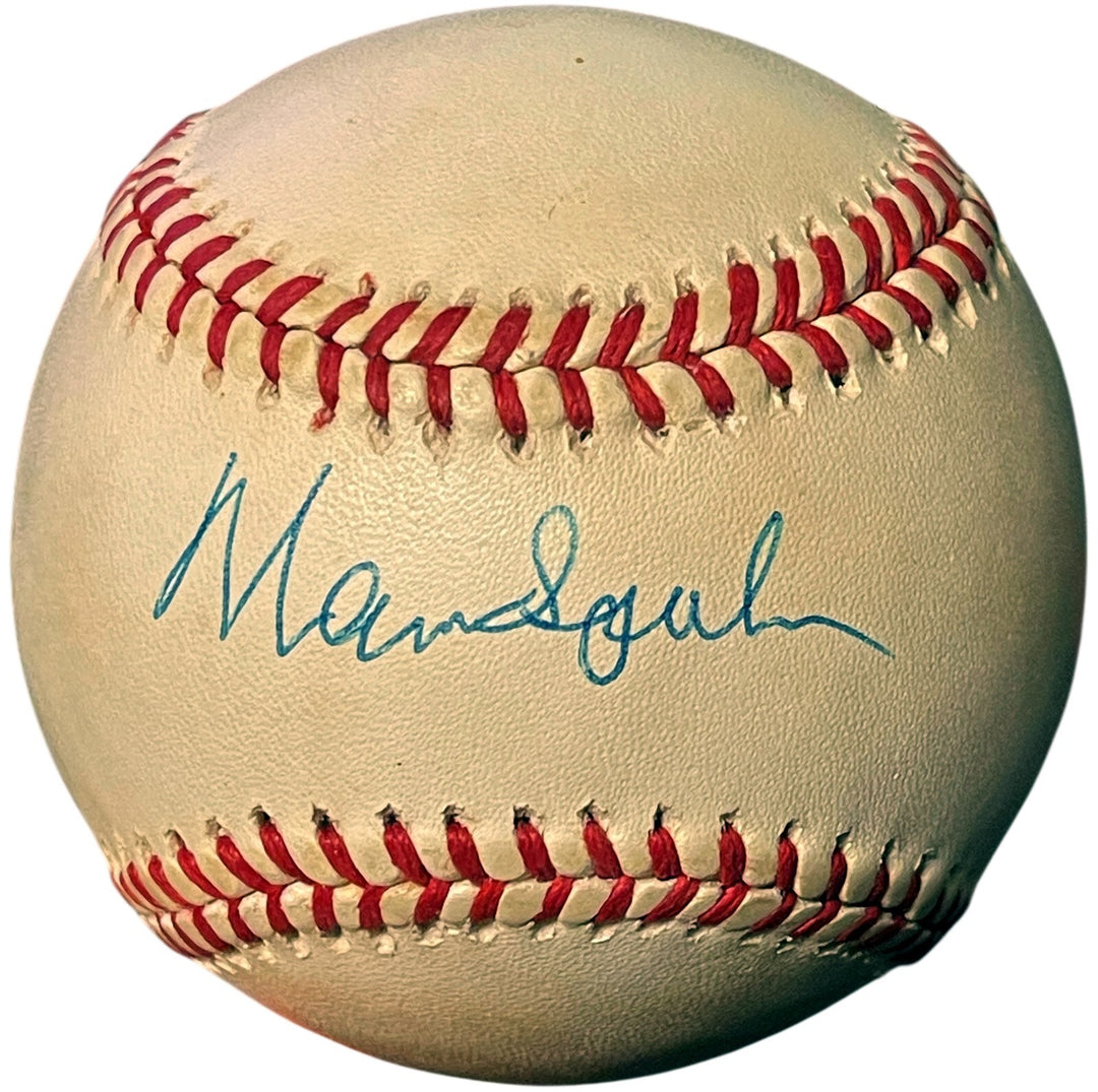 Warren Spahn signed Official Rawlings RONL National League Baseball tone-COA/HOF
