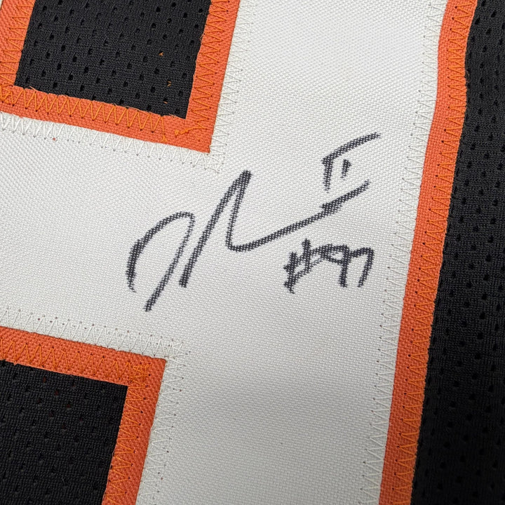 Autographed/Signed Dexter Lawrence II Cincinnati Black Jersey Beckett BAS COA