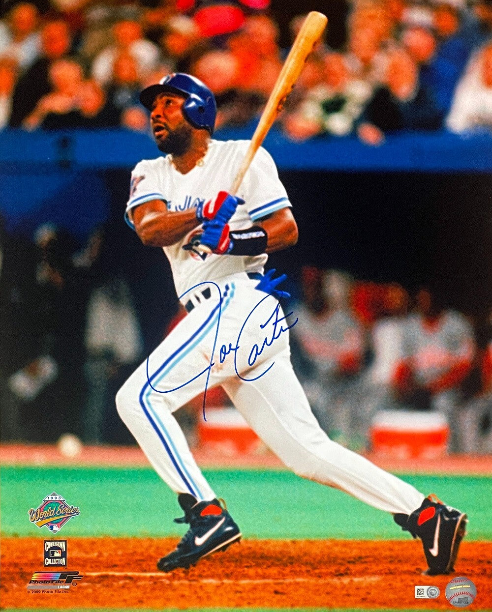 Joe Carter signed Toronto Blue Jays 1993 World Series 16x20 Photo- MLB HOLOGRAM