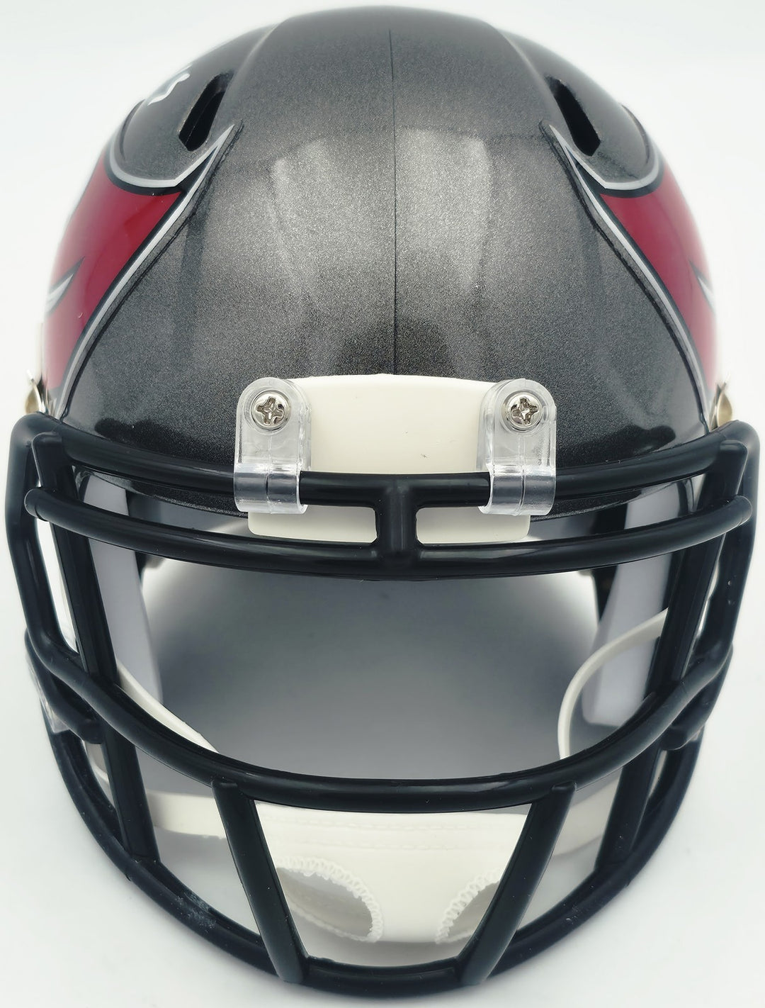 Tez Johnson Auto Buccaneers Silver Speed Mini Helmet (Smudged) JSA Witness